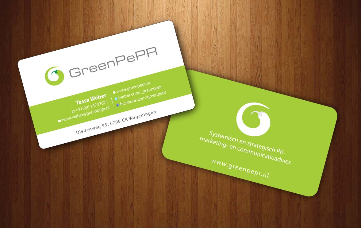 Visitenkarten-Design von Sbss für GreenPePR | Design #1167879