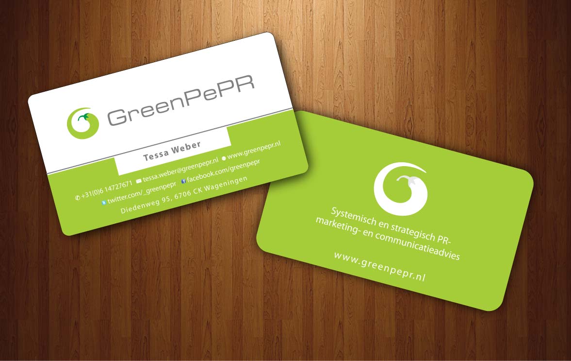 Visitenkarten-Design von Sbss für GreenPePR | Design #1167880