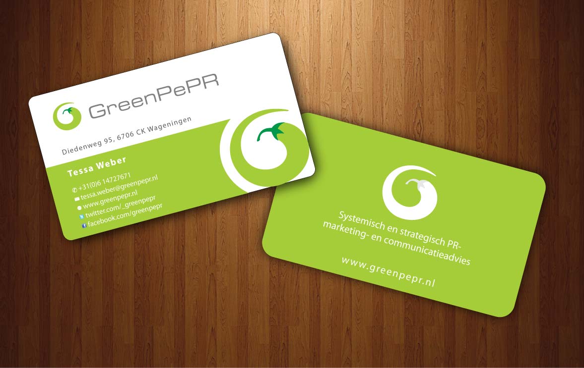 Visitenkarten-Design von Sbss für GreenPePR | Design #1167881