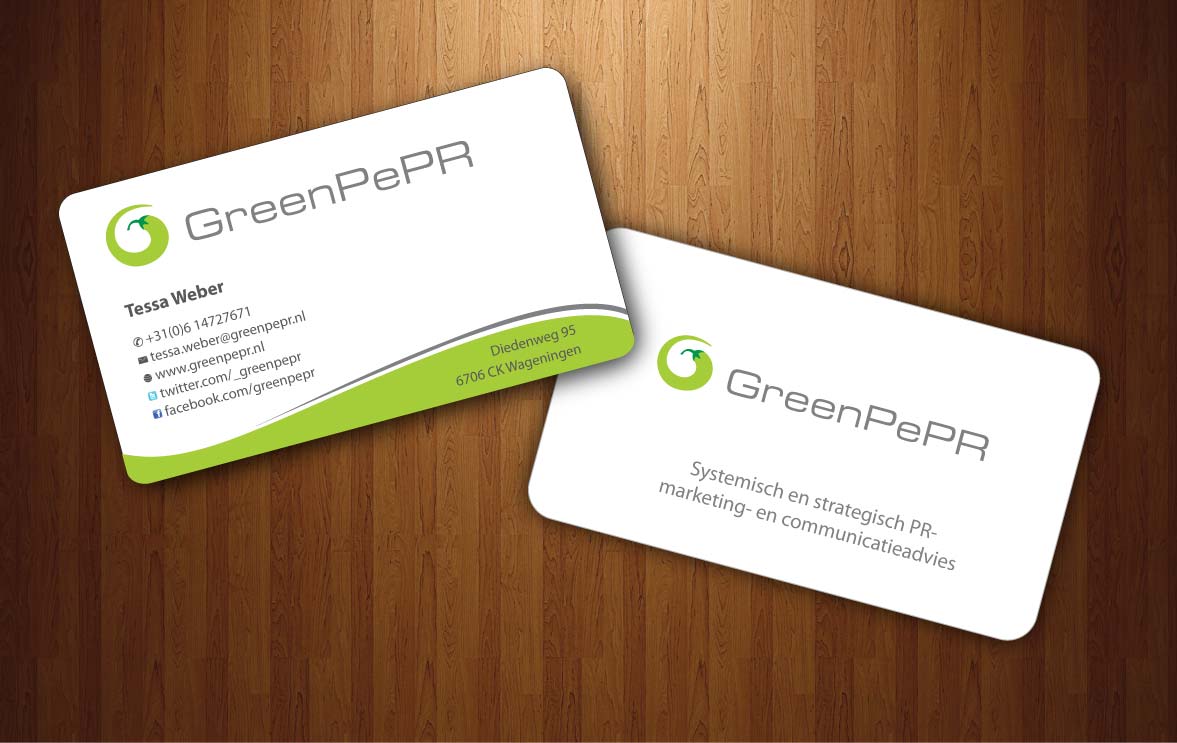 Visitenkarten-Design von Sbss für GreenPePR | Design #1167885