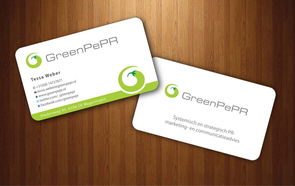 Visitenkarten-Design von Sbss für GreenPePR | Design #1167887