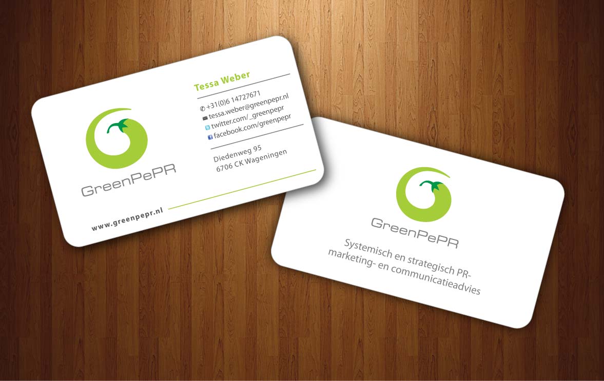 Visitenkarten-Design von Sbss für GreenPePR | Design #1167891