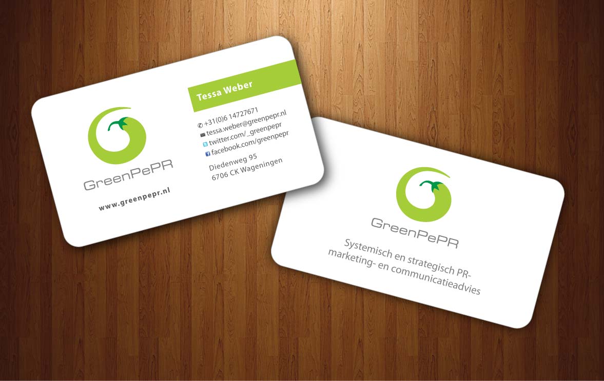Visitenkarten-Design von Sbss für GreenPePR | Design #1167892