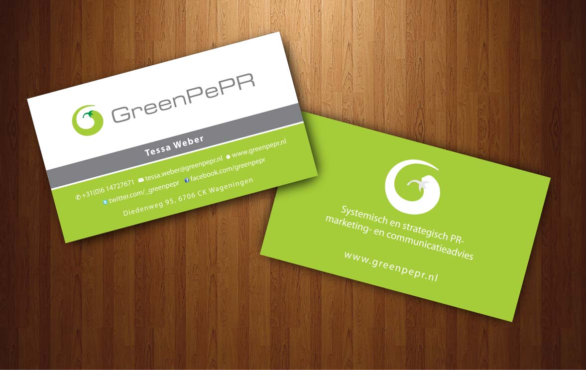 Visitenkarten-Design von Sbss für GreenPePR | Design #1167899