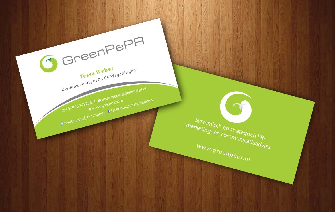 Visitenkarten-Design von Sbss für GreenPePR | Design #1167901