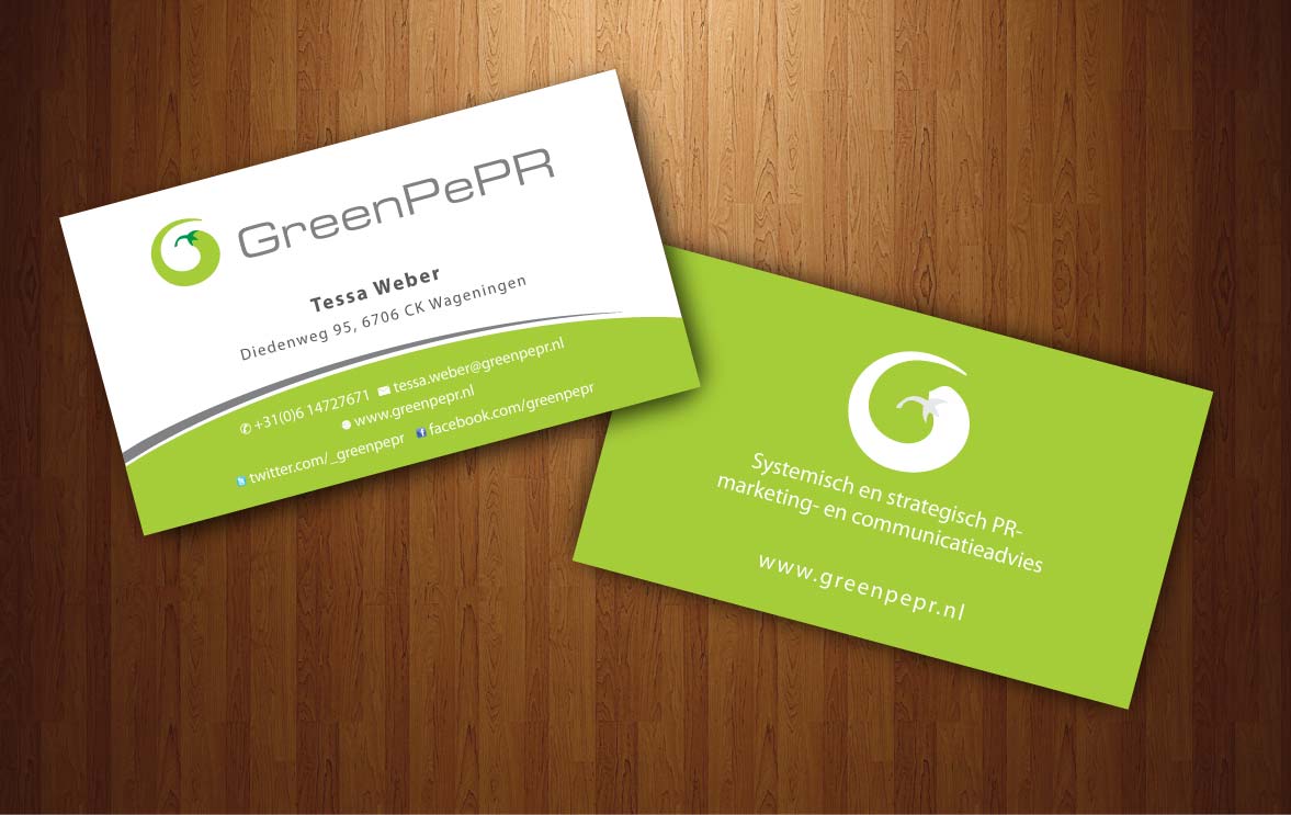 Visitenkarten-Design von Sbss für GreenPePR | Design #1167903