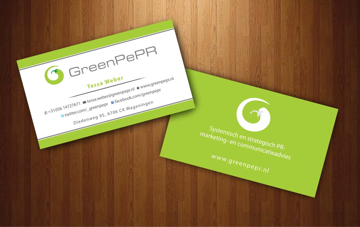 Visitenkarten-Design von Sbss für GreenPePR | Design #1167905
