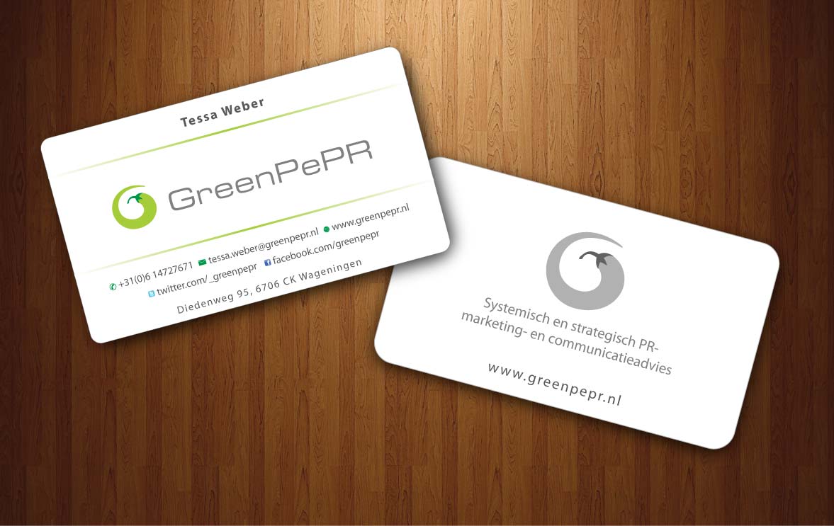 Visitenkarten-Design von Sbss für GreenPePR | Design #1167908