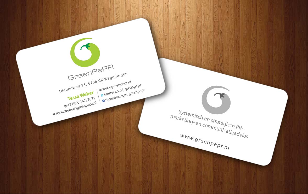 Visitenkarten-Design von Sbss für GreenPePR | Design #1167915