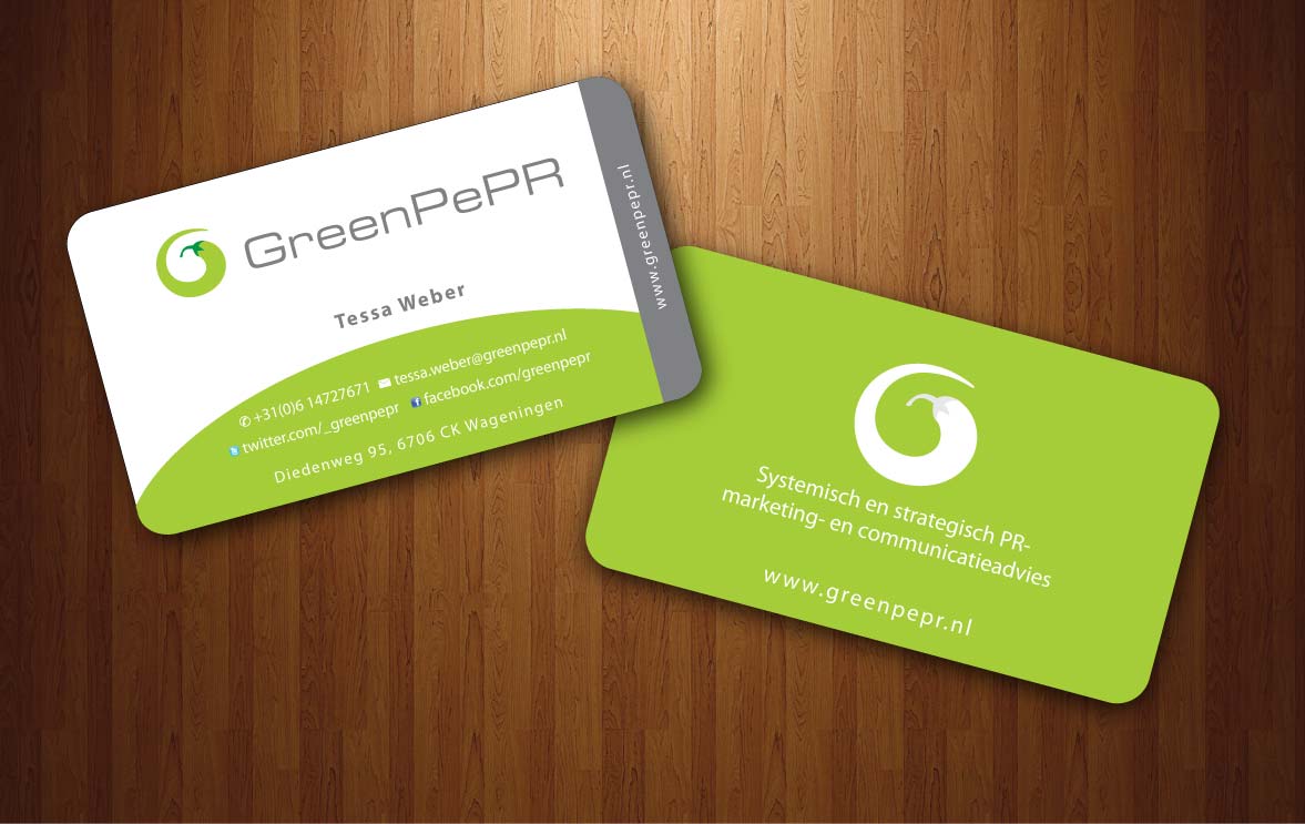 Visitenkarten-Design von Sbss für GreenPePR | Design #1167916