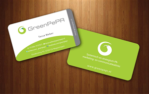 Visitenkarten-Design von Sbss für GreenPePR | Design: #1167916