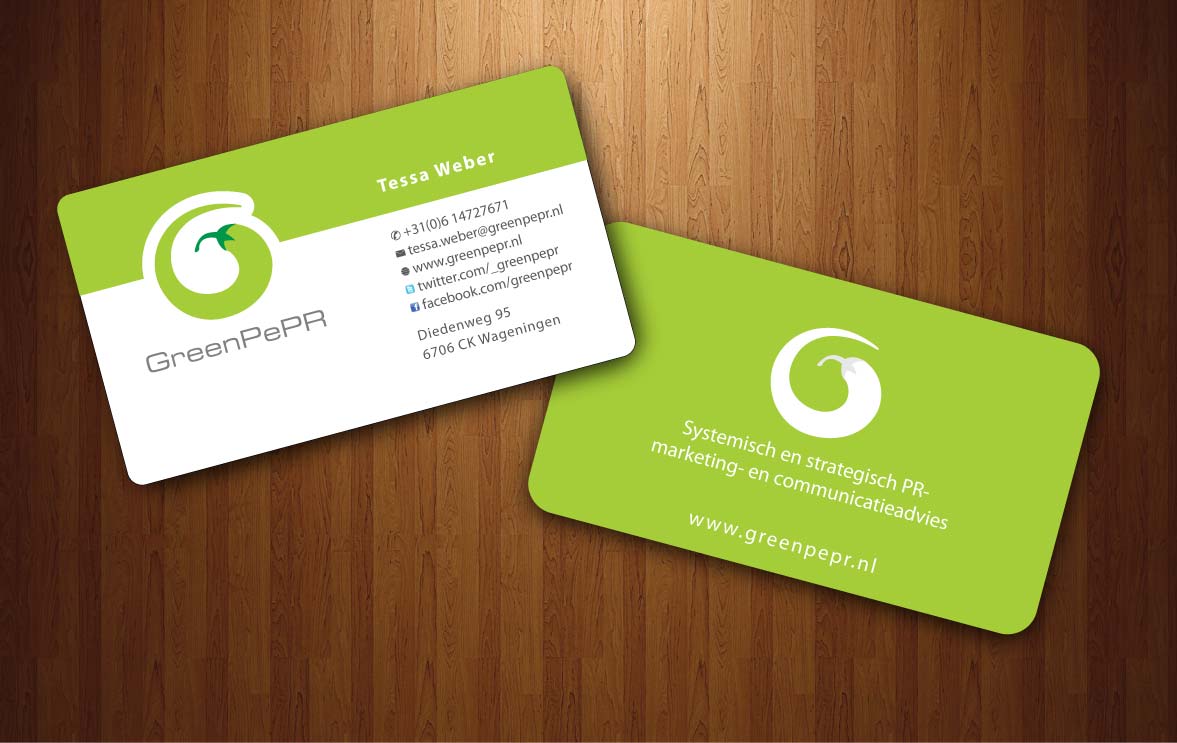 Visitenkarten-Design von Sbss für GreenPePR | Design #1167917