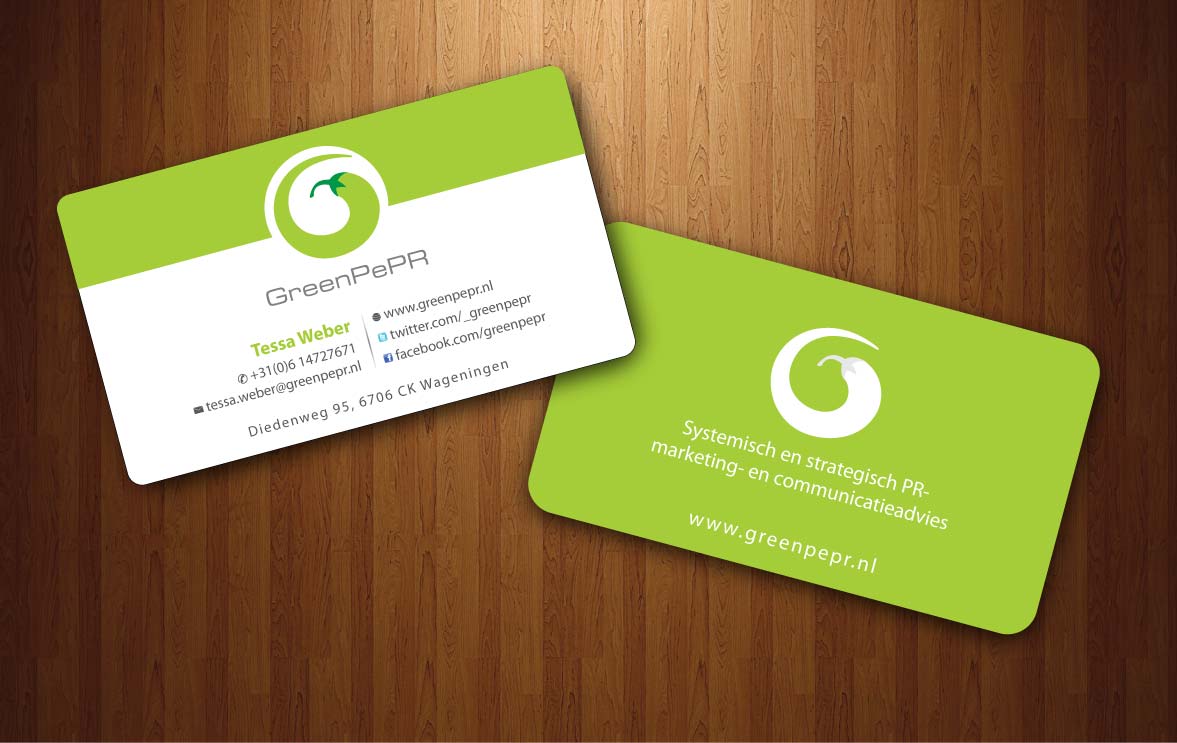 Visitenkarten-Design von Sbss für GreenPePR | Design #1167918