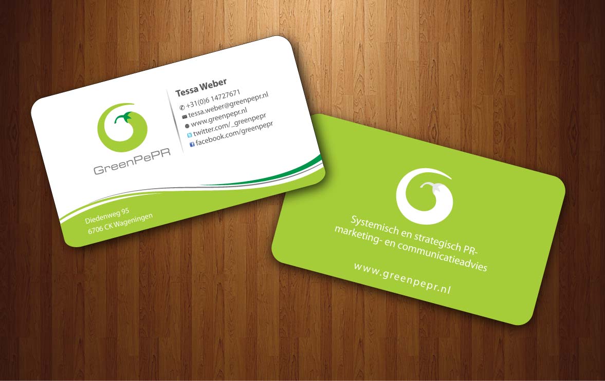 Visitenkarten-Design von Sbss für GreenPePR | Design #1167919