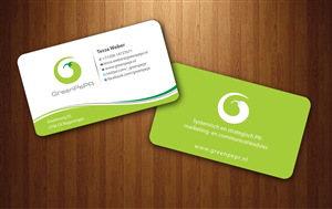 Visitenkarten-Design von Sbss für GreenPePR | Design: #1167919
