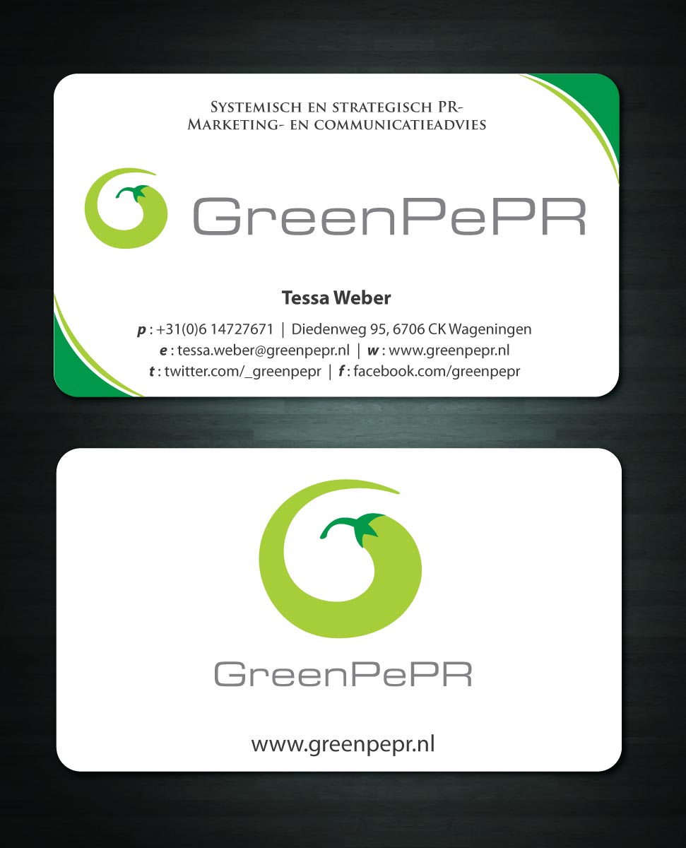 Visitenkarten-Design von Sbss für GreenPePR | Design #1168179