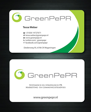Visitenkarten-Design von Sbss für GreenPePR | Design: #1168190
