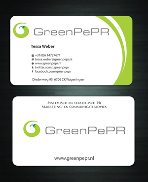 Visitenkarten-Design von Sbss für GreenPePR | Design: #1168191
