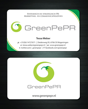 Visitenkarten-Design von Sbss für GreenPePR | Design: #1168193