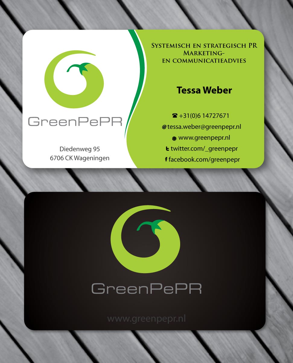 Visitenkarten-Design von Sbss für GreenPePR | Design #1168196