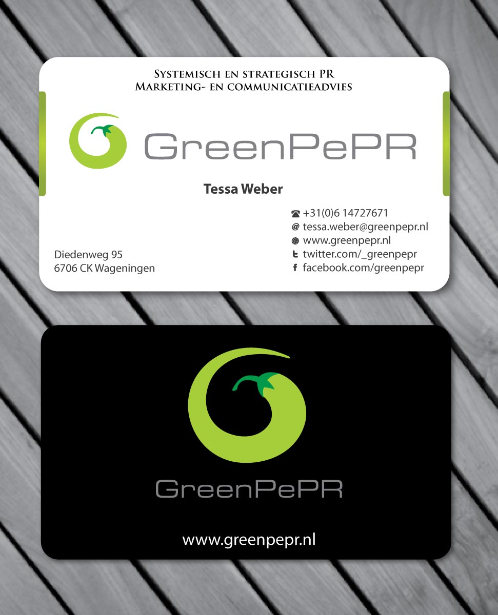 Visitenkarten-Design von Sbss für GreenPePR | Design #1168198