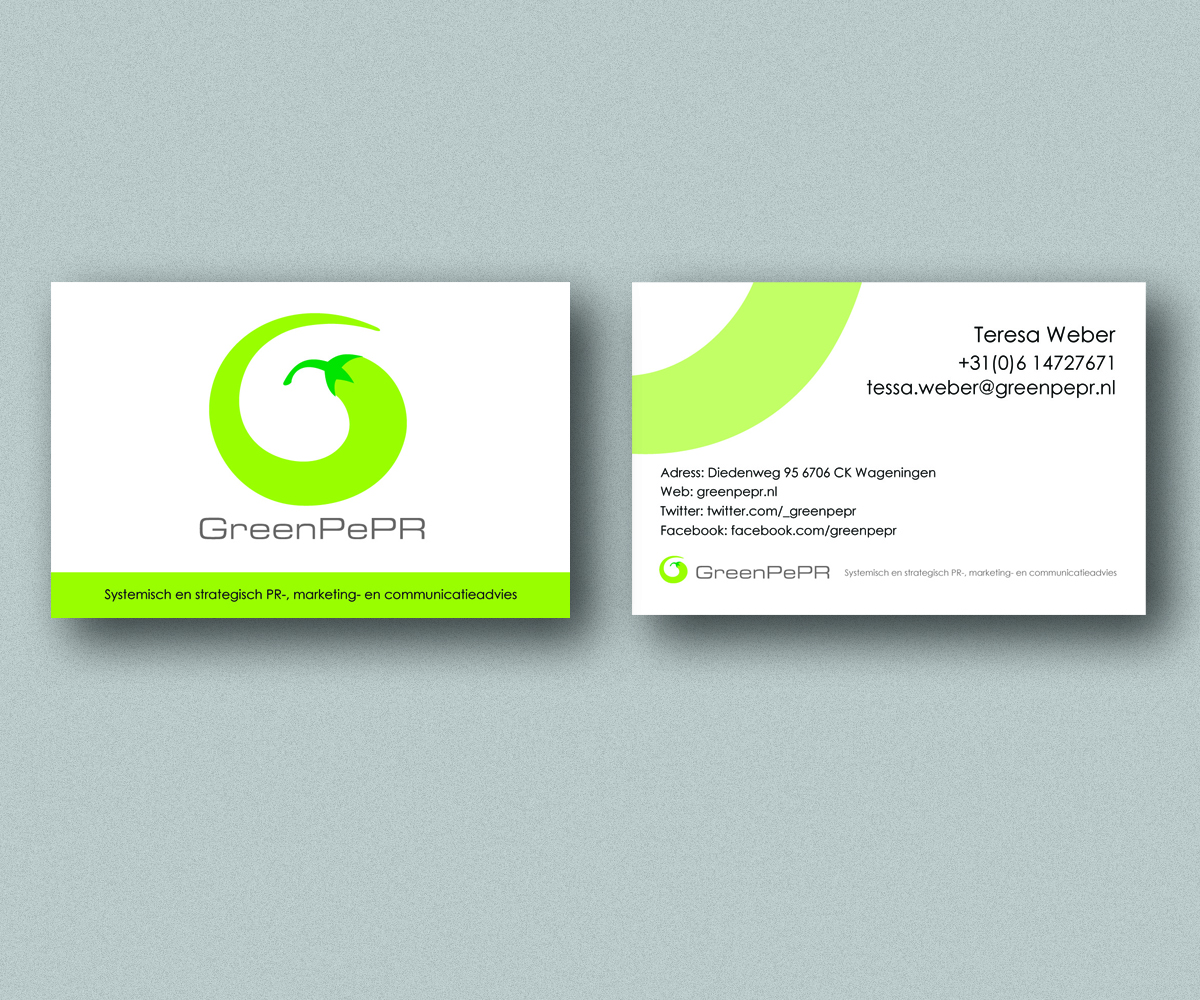 Visitenkarten-Design von EnMa für GreenPePR | Design #1189522