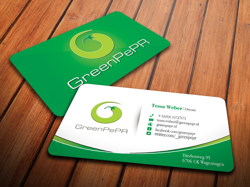 Visitenkarten-Design von antigrafis für GreenPePR | Design #1183797