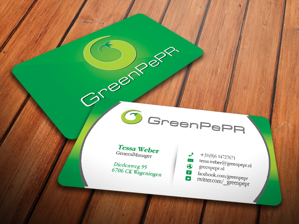 Visitenkarten-Design von antigrafis für GreenPePR | Design #1183873
