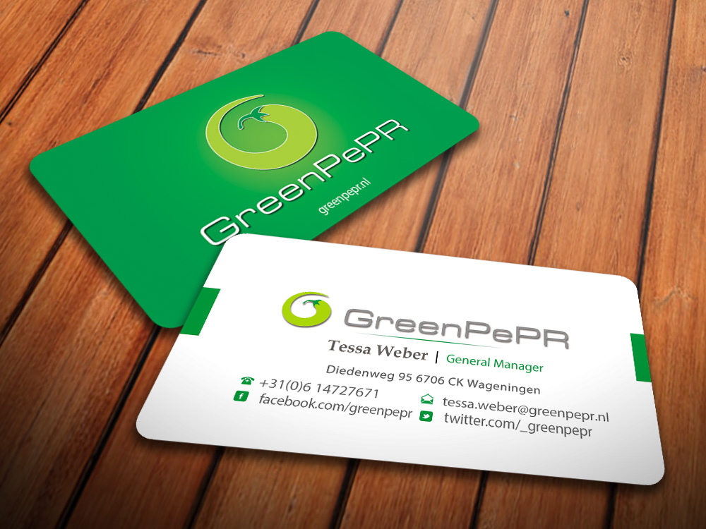 Visitenkarten-Design von antigrafis für GreenPePR | Design #1183887