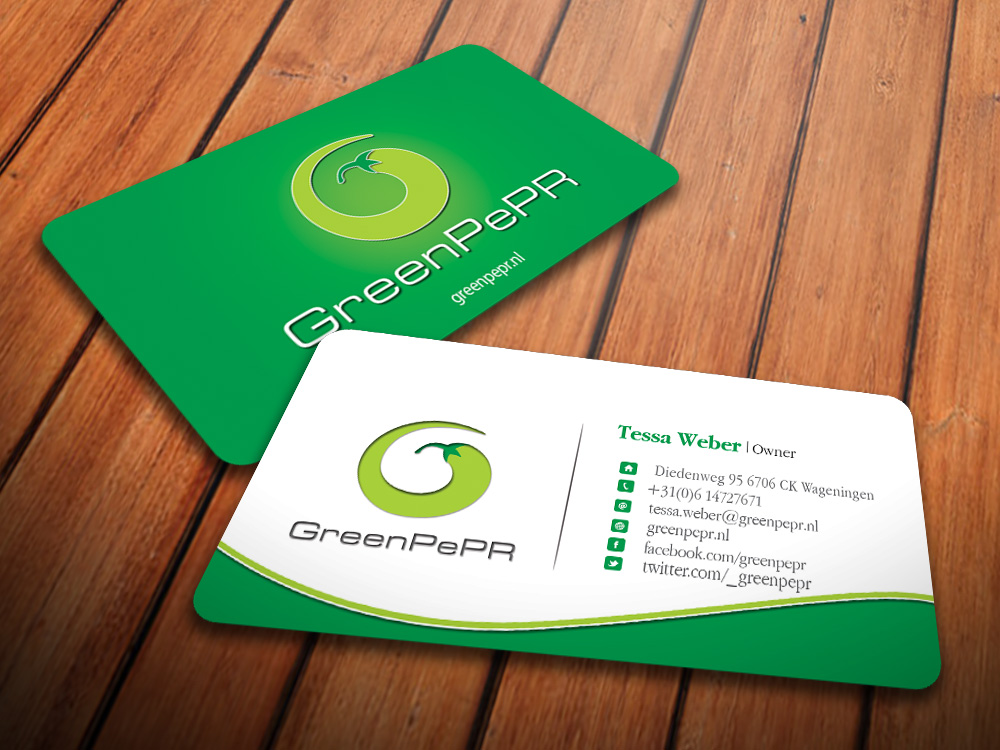 Visitenkarten-Design von antigrafis für GreenPePR | Design #1184023