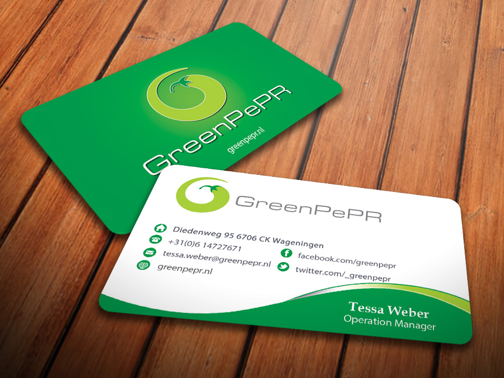 Visitenkarten-Design von antigrafis für GreenPePR | Design #1184122