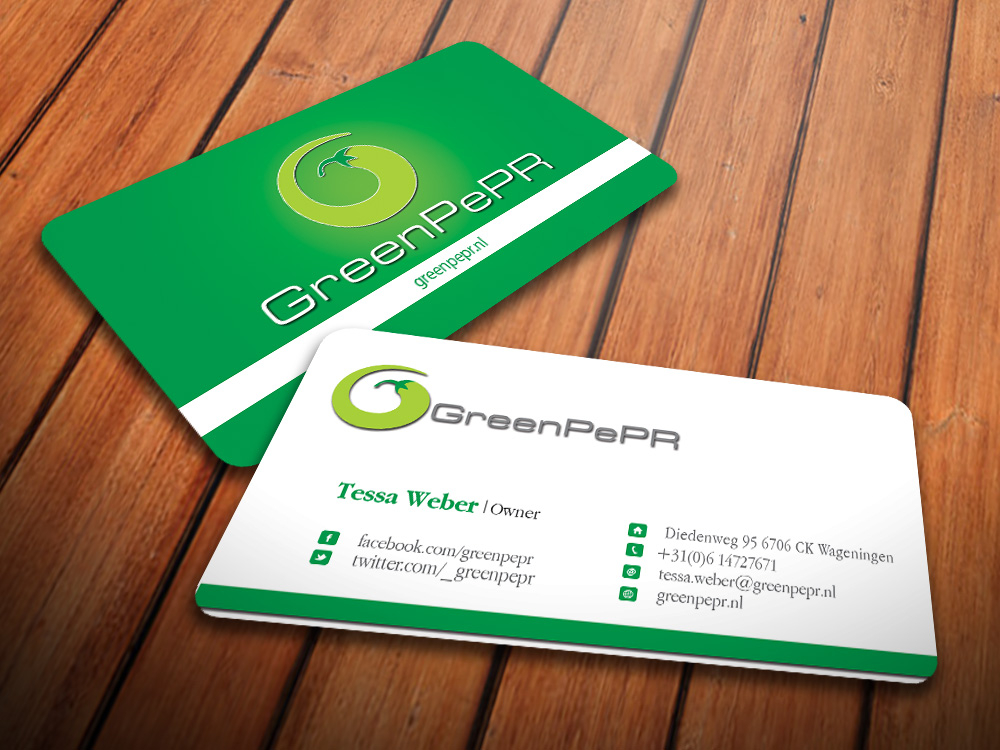 Visitenkarten-Design von antigrafis für GreenPePR | Design #1184197