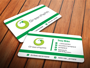 Visitenkarten-Design von antigrafis für GreenPePR | Design: #1185587