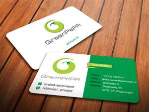 Visitenkarten-Design von antigrafis für GreenPePR | Design: #1185633