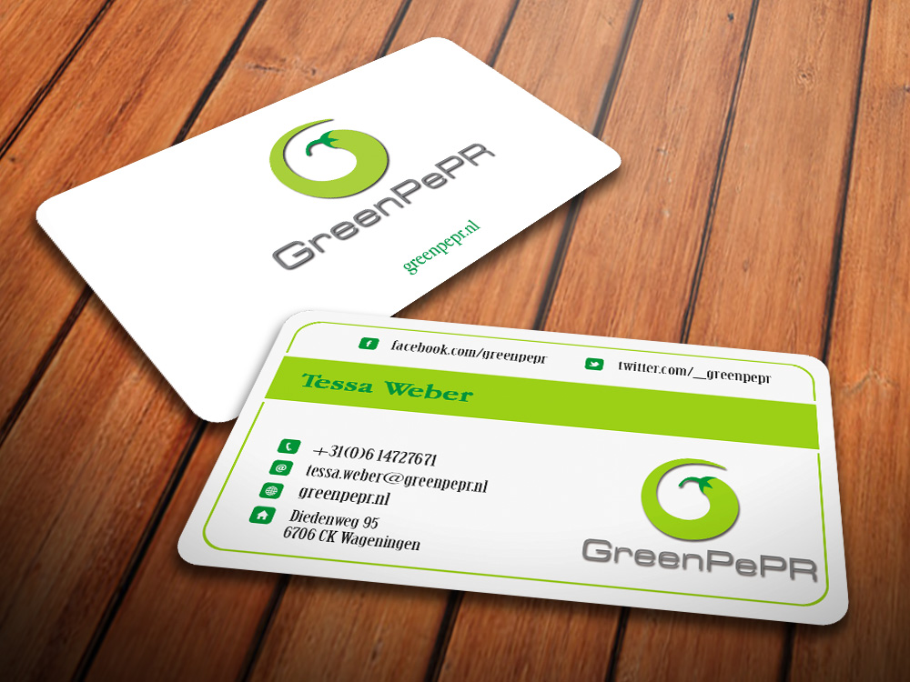 Visitenkarten-Design von antigrafis für GreenPePR | Design #1185734