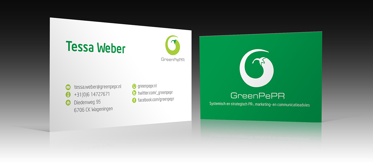 Visitenkarten-Design von gekgrfx für GreenPePR | Design #1190628