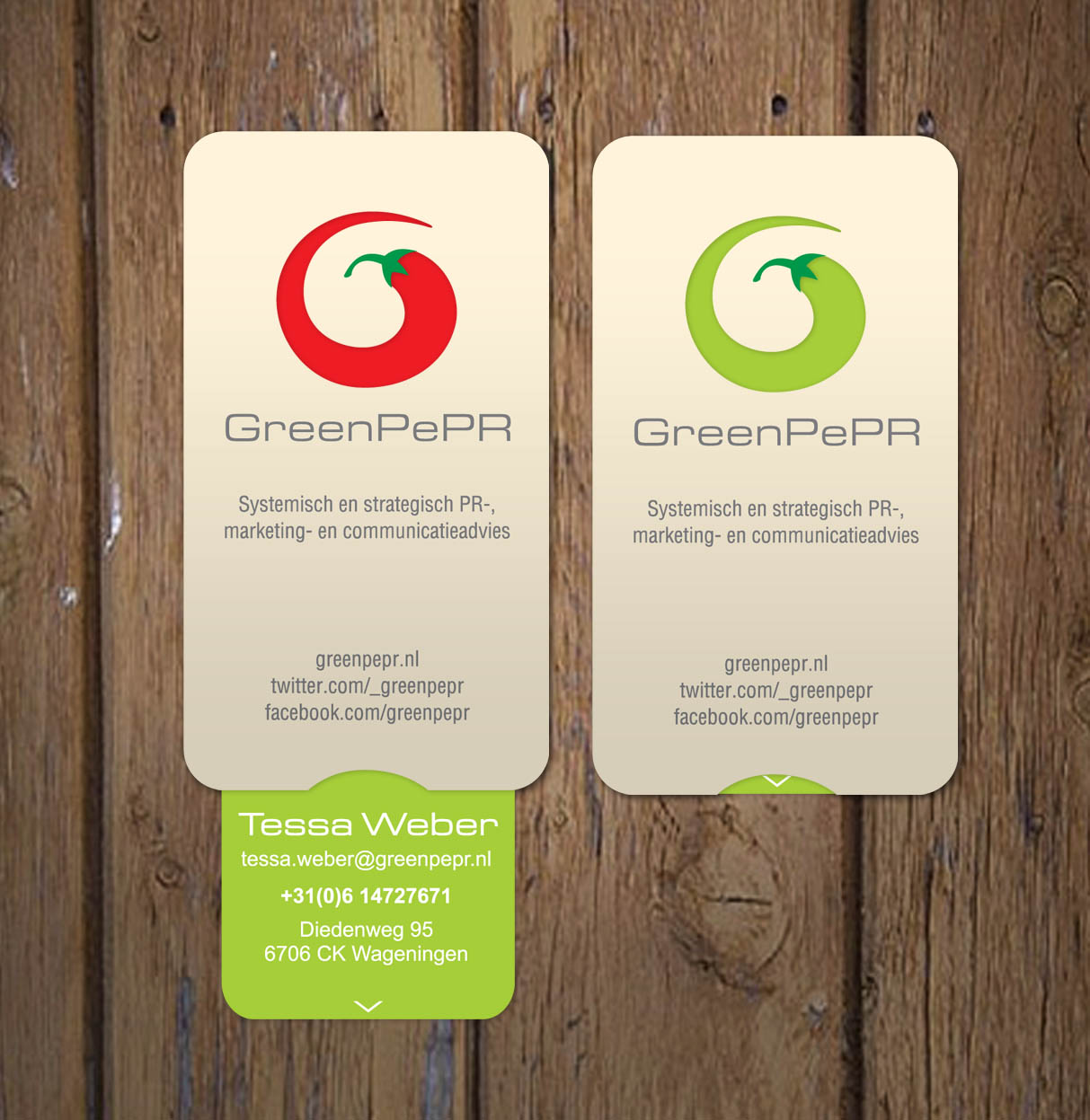 Business Card Design by Zivo for GreenPePR | Design #1226861