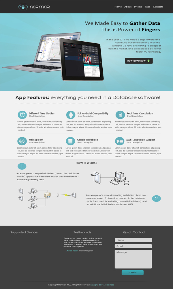 Web Design by Awais Raza for this project | Design #1140464