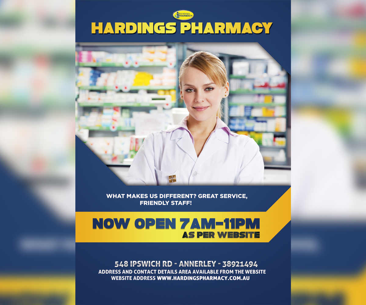 Print Design by Suptones.com for hardings pharmacy | Design #4093920