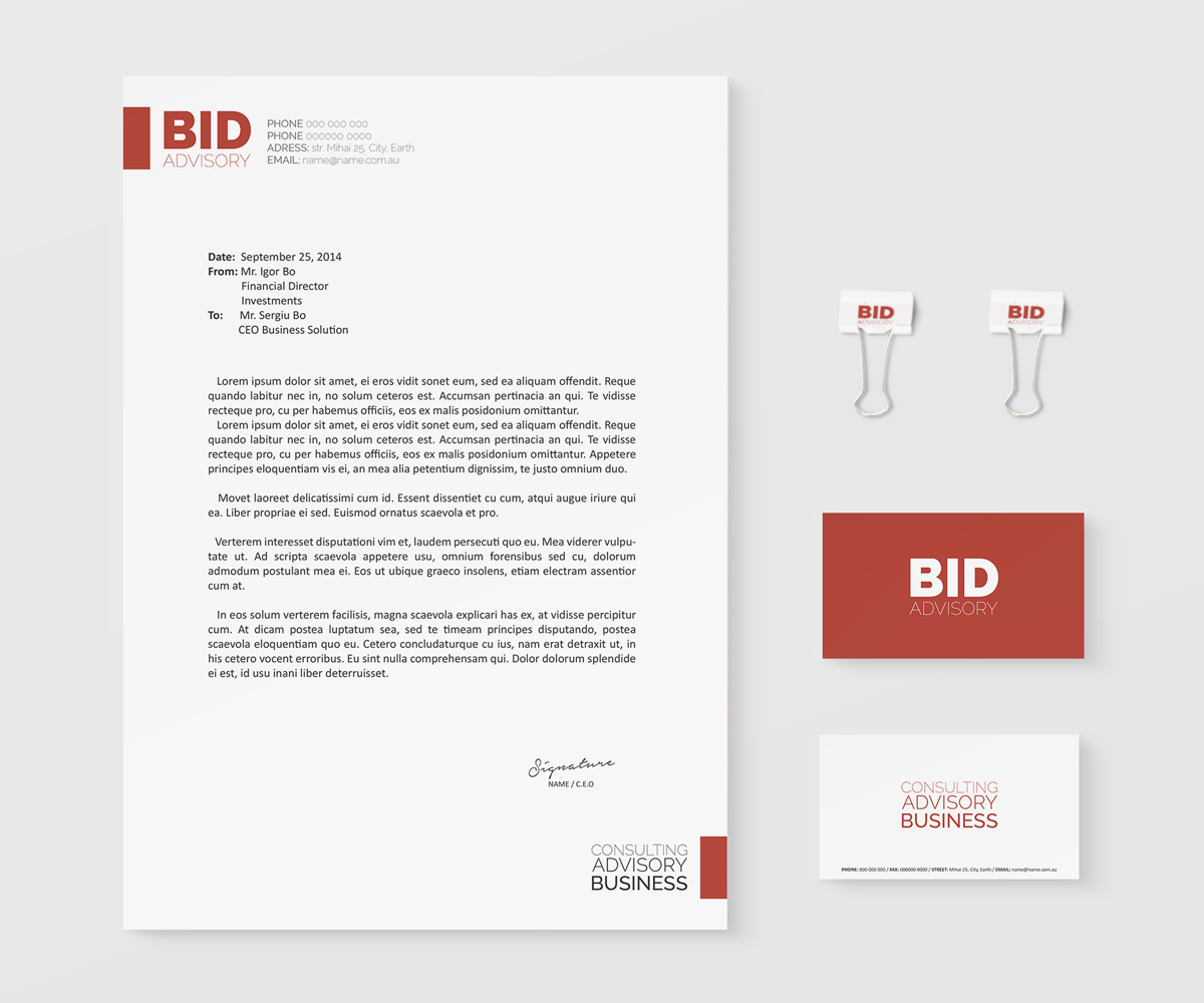 Letterhead Design by Creative Youngers for this project | Design #4322903