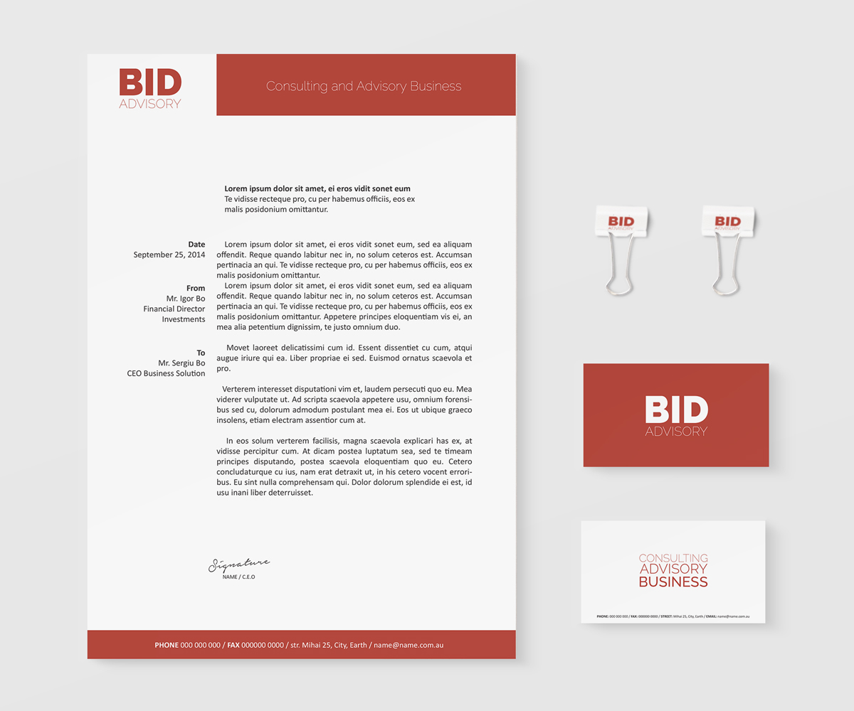 Letterhead Design by Creative Youngers for this project | Design #4322910