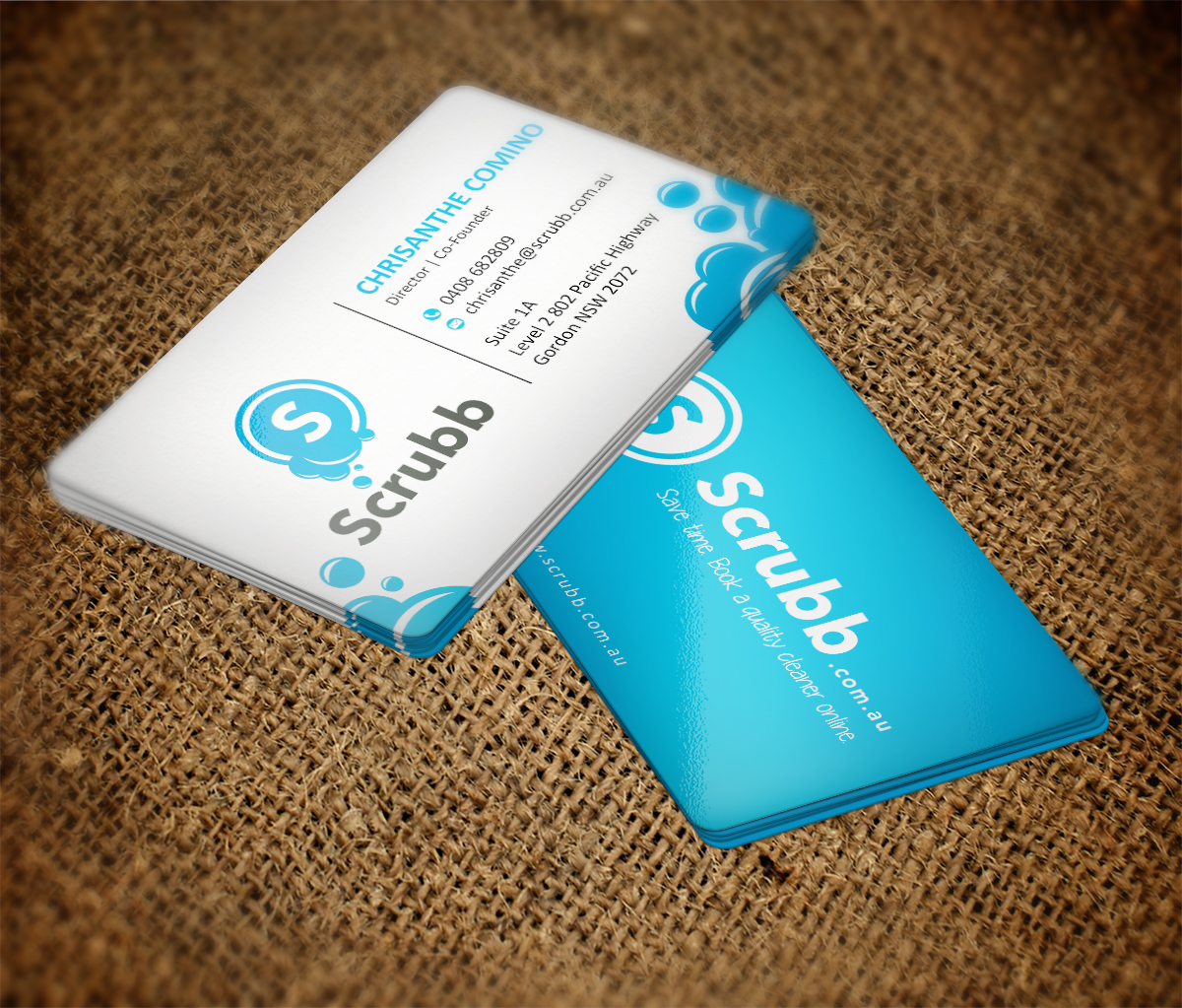Business Card Design by MT for Scrubb Pty Limited | Design: #4116969