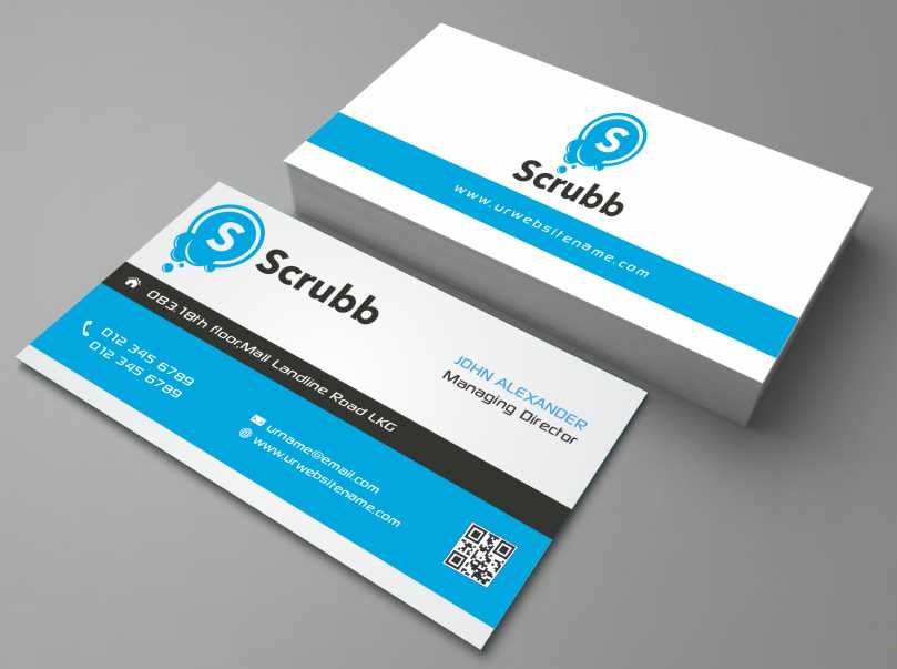 Business Card Design by AwsomeD for Scrubb Pty Limited | Design #4105326