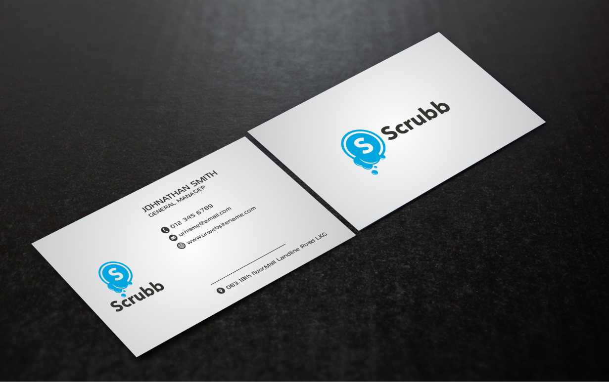 Business Card Design by AwsomeD for Scrubb Pty Limited | Design #4105328