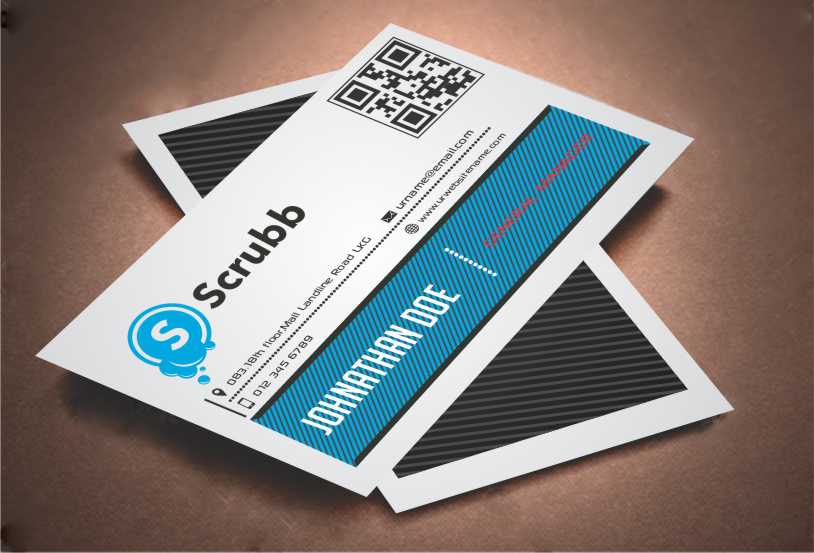 Business Card Design by AwsomeD for Scrubb Pty Limited | Design #4105329