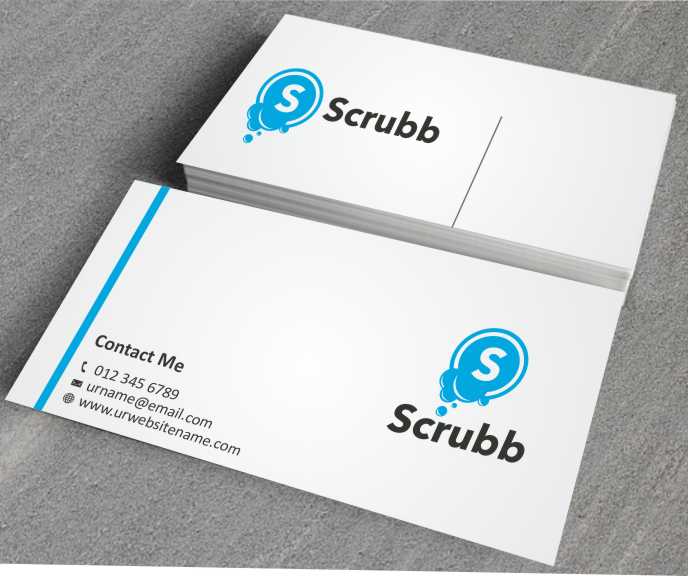 Business Card Design by AwsomeD for Scrubb Pty Limited | Design #4105331