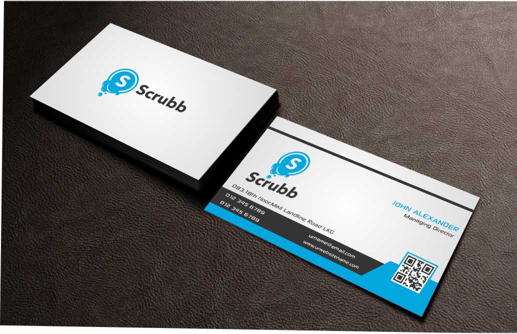 Business Card Design by AwsomeD for Scrubb Pty Limited | Design #4105333