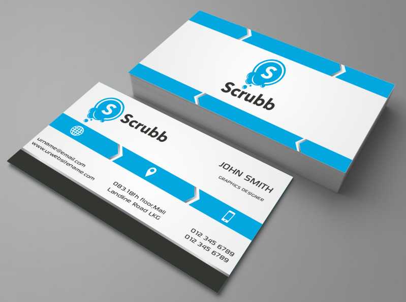 Business Card Design by AwsomeD for Scrubb Pty Limited | Design #4105334