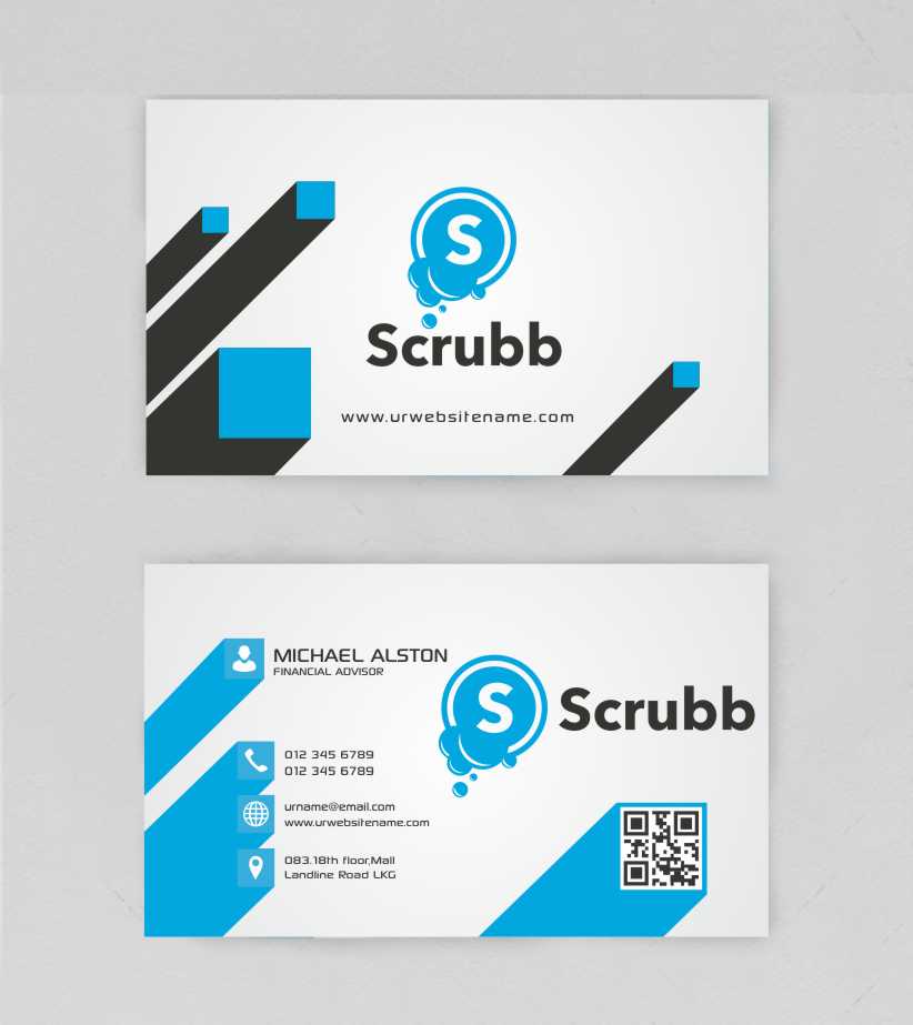Business Card Design by AwsomeD for Scrubb Pty Limited | Design #4105338