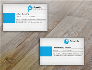 Business Card Design by Psy.Design™ for Scrubb Pty Limited | Design: #4095819